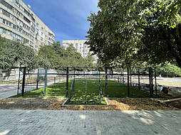 Укладка искусственной травы для панакорта. Харьков ул. Танкопия, 11А 11