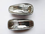 Повторювачі поворотів прозоро - матові овальні, тюнінг Mercedes W208, фото 2