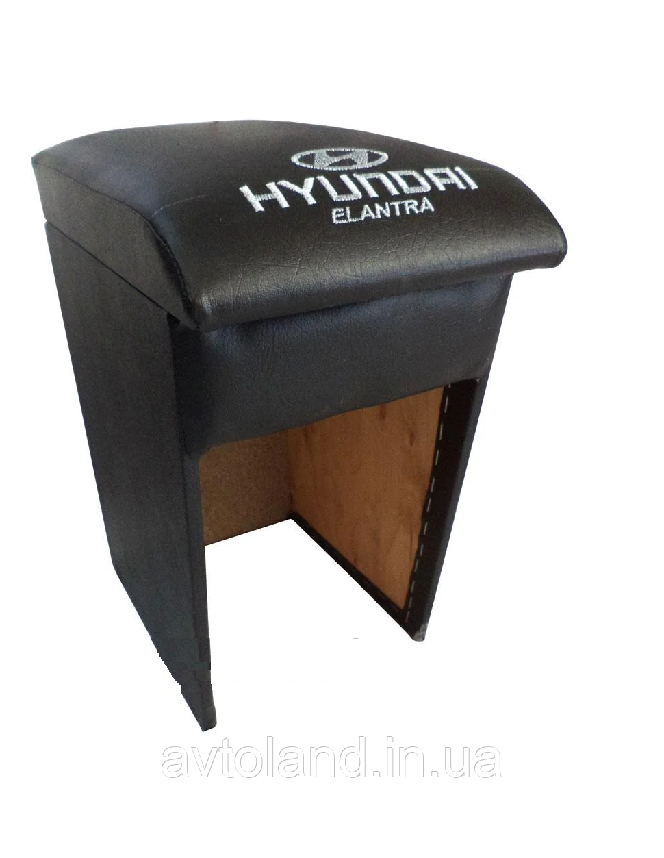 Підлокітник Hyundai Elantra з вишивкою чорний, фото 1