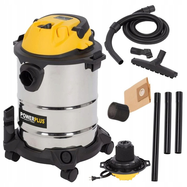 Пилосос будівельний Powerplus! 25 л, 2200 Вт, Польща, фото 1