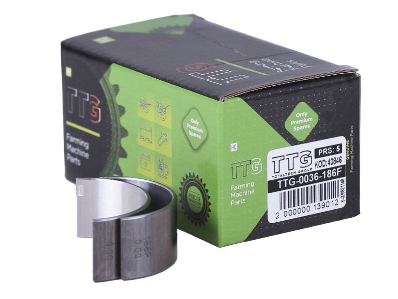 Вкладки шатуна 0,00 мм STD, к-т: 2 шт. - 186F - TTG, фото 1