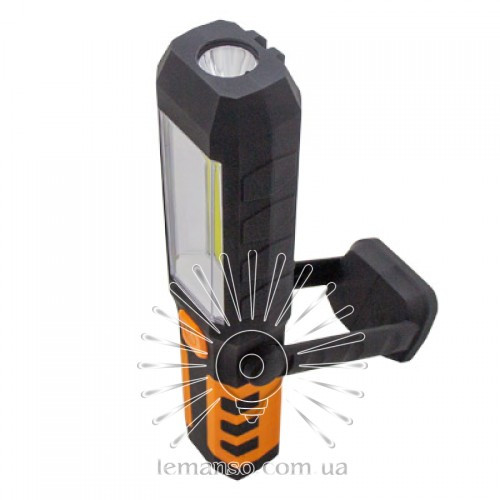 Фонарик LEMANSO COB 3W + 3W LED + 3RED LED с магнитом и аккум. 1800mah / LMF9314 чёрный - фото 2 - id-p1586774194