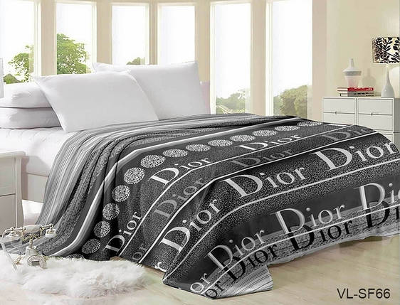 Плед покривало 200х220 велсофт Діор на ліжко, диван, фото 1