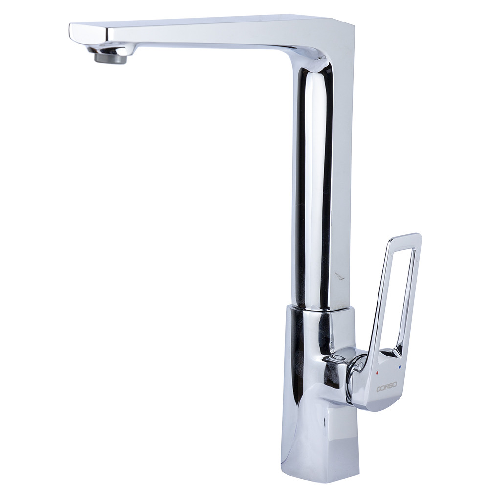 Змішувач BOLSENA Ø25 для кухні Г-злив на гайці CORSO 9614100 (CB-4B237C)