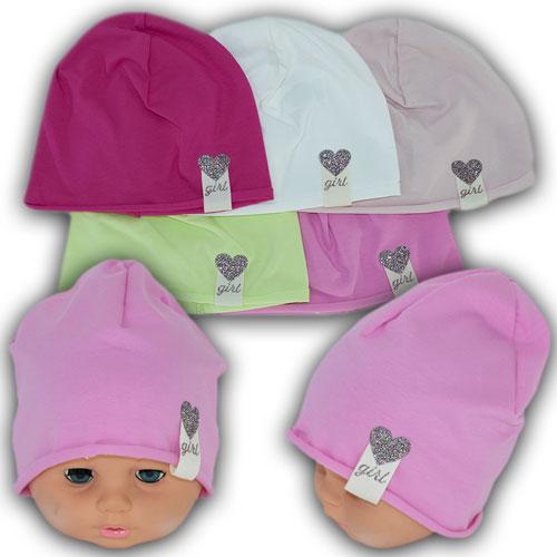 ОПТ Трикотажна літня шапочка, р. 44-46 (5 шт./набір), фото 1