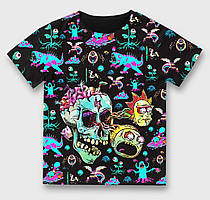 Футболка 3D з принтом "Monsters Rick and Morty"