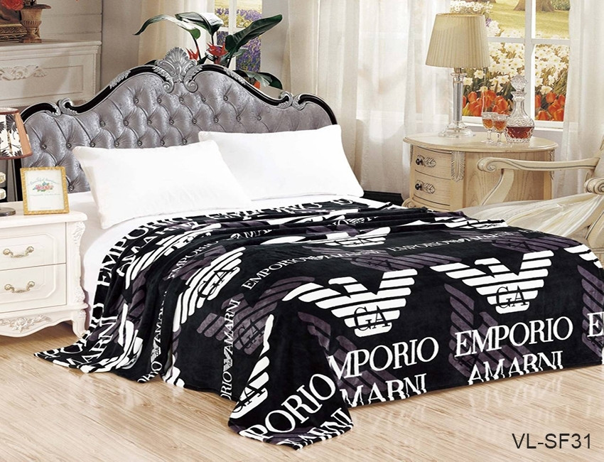 Плед покрывало 200х220 велсофт Арман на кровать, диван