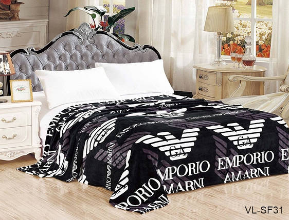 Плед покрывало 200х220 велсофт Арман на кровать, диван, фото 1