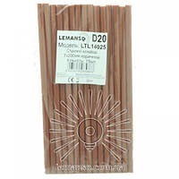 Стержни клеевые 15шт пачка (цена за пачку) Lemanso 7x200мм коричневые LTL14025