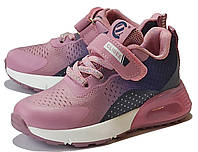 Кроссовки кросовки кросівки весенние осенние для девочки девочек Clibee Клиби Клибе 20-1 розовые с синим 25.28