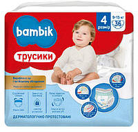 Bambik Подгузники-трусики детские (4) 9-15 кг, 36 шт