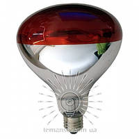 Лампа інфрачервона Lemanso 250W 230V E27 на половину червона / LM3011 гарант. 6міс
