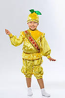 Дитячий карнавальний костюм для хлопчика «Принц Лимон» на зріст 98-104 см, жовтий
