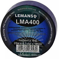 Изолента Lemanso ЯпI 20 метров 0.1x19мм синяя / LMA400 (10шт.)