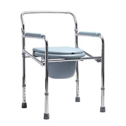 Стілець-туалет Vhealth VN607 сталевий, складний, фото 1