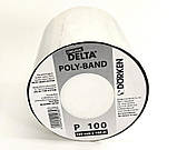 Стрічка алюмінізована Delta Poly Band P100 (Дельта Полі Банд) скотч фольгований для пароізоляції ширина 100мм рулон 100 метрів, фото 3