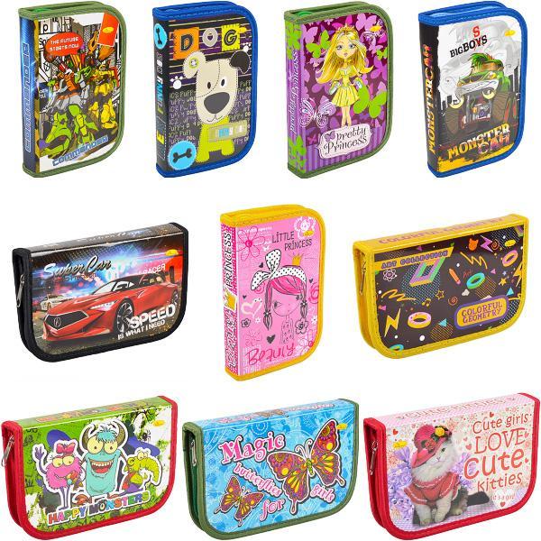 Пенал 1 відділення ламінований на змійці, фото 1