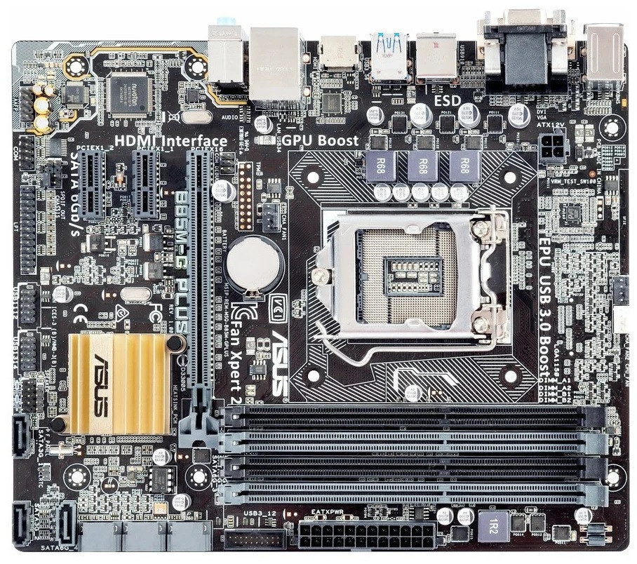 Материнська плата ASUS  B85M-G PLUS    Socket 1150 Гарантия 3 мес.