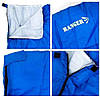 Спальный мешок Ranger Atlant blue; Лето; 190x75см. Кемпинговый спальник Ренжер RA 6628., фото 6
