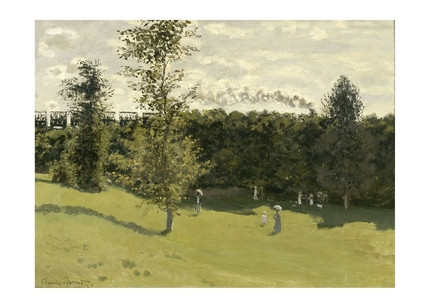 Листівка Claude Monet - Train in the Countryside, 1870