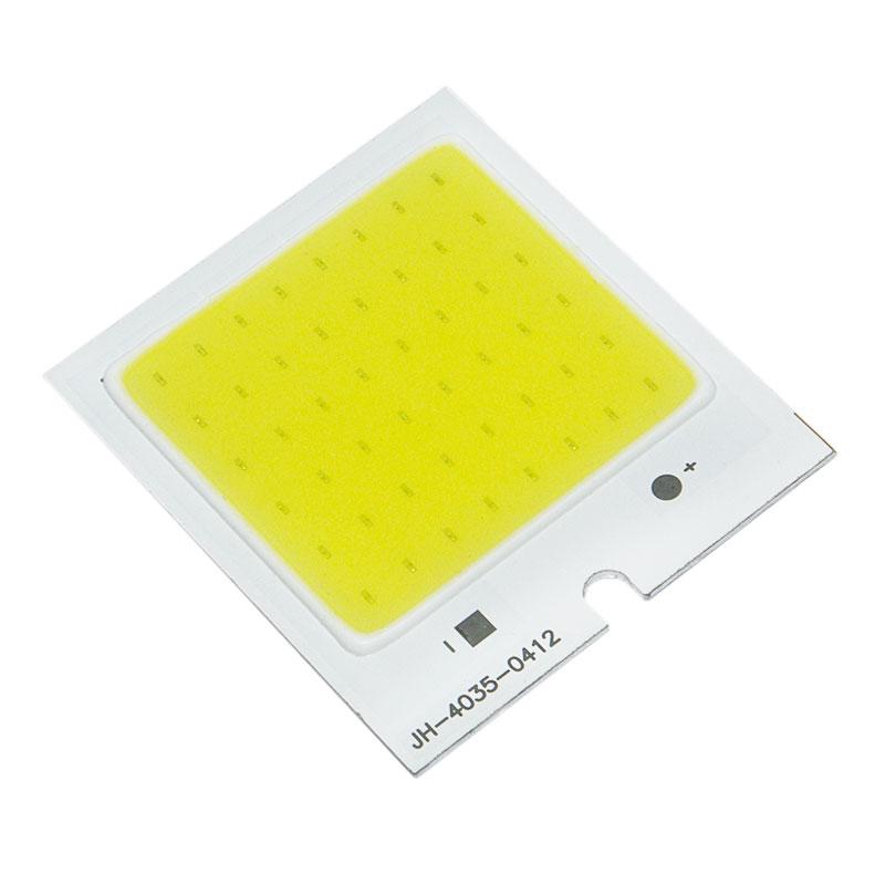 Світлодіод COB LED Потужність 3 Вт Вольтаж 12 V Розмір 40х35 мм