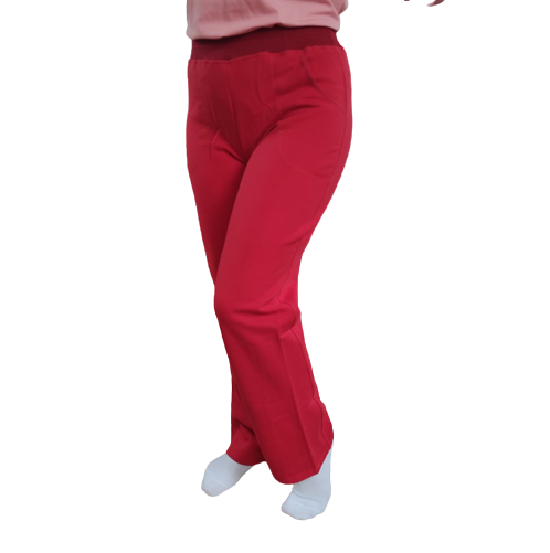 Штаны женские спортивные утепленные BONO р.48 красные прямые с карманами 30034696 - фото 2 - id-p1578266931