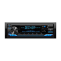 Процессорная автомагнитола 1 din Decker MDR-124 BT с bluetooth, разъемом USB, AUX