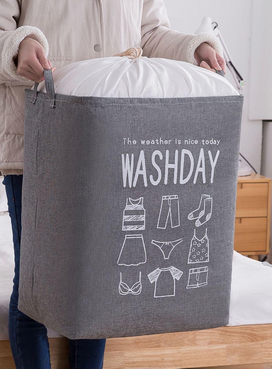 Органайзер мішок для одягу і білизни WASHDAY Сірий