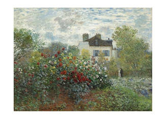 Листівка Claude Monet - The artist's Garden in Argenteuil, 1873