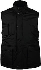 Жилет чоловічий утеплений із коміром-стійкою на блискавці стильний під нанесення принта