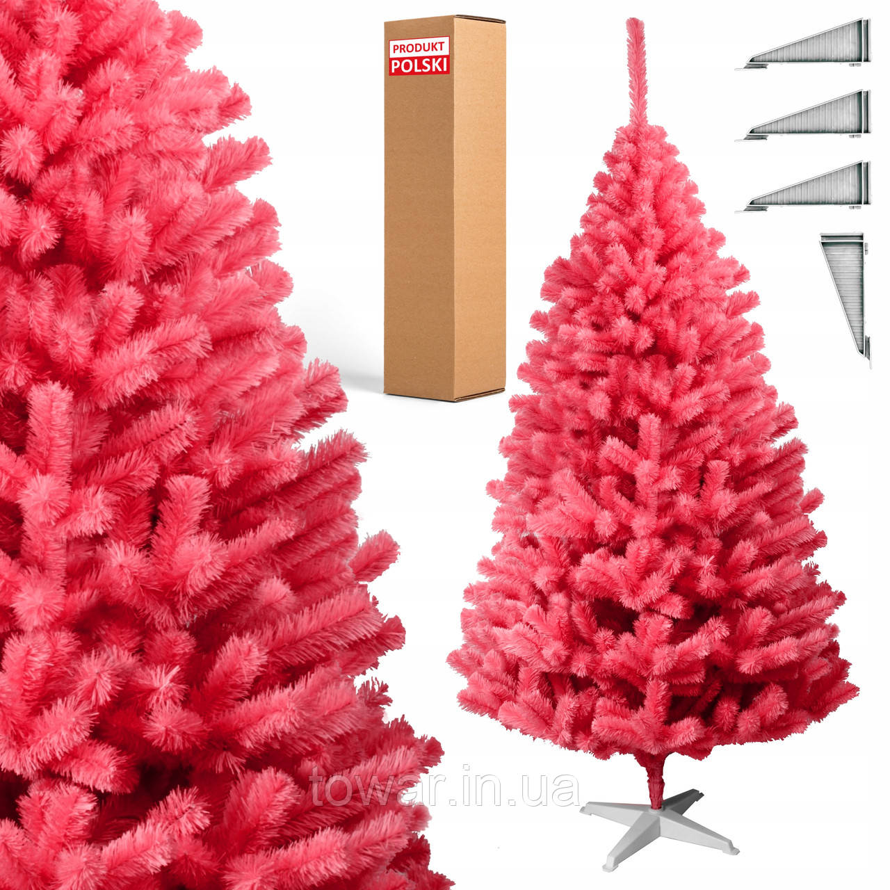 Ялинка сосна штучна рожева 180 см, фото 1