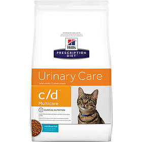 Hill's Prescription Diet c/d Multicare Urinary Care корм для кішок з океанічною рибою, 1.5 кг