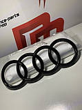 Емблема чорна передня Audi 4H0853605CT94, фото 3