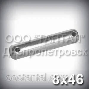 Вісь 8х46 DIN 1443 (ГОСТ 9650-80 тип 2) сталева оцинкована