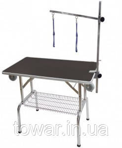 Стіл для грумінгу Blindi з колесами кошиком 95x55 см