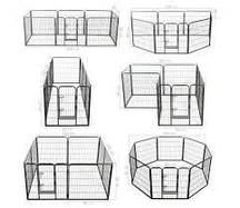 Огорожа для собак металева модульовані 8 панелей60 х 80 см vidaXL