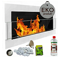 Біокамін 900 X 400 білий мат 6894