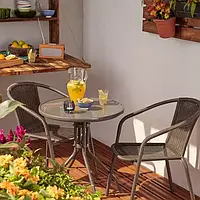 Набір садових меблів Bari балкон стіл +2 стільці Польща