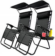 Шезлонг 2X СКЛАДНИЙ САД Лежак від GardenLine  GRAVITY