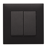 Панель подвійна для RJ12/RJ45 Lumina срібляста, фото 9