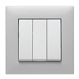 Панель подвійна для RJ12/RJ45 Lumina срібляста, фото 10