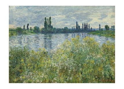 Листівка Claude Monet - Banks of the Seine, Vetheuil, 1880