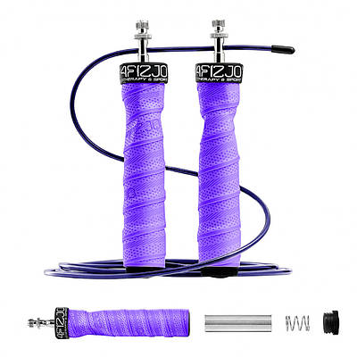 Скакалка швидкісна для кросфіту 4FIZJO Speed Rope PRO+ 4FJ0246. Скакалка для схуднення, боксу, фітнесу