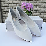 Шкіряні туфлі на маленькому підборі, фото 5