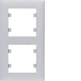 Рамка 2X вертикальна Lumina-Intens срібляста