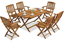 Набір дерев'яних садових меблів Laos/Delhi 6 Garden Point