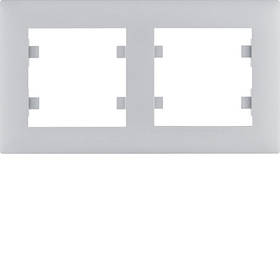 Рамка 2X горизонтальна Lumina-Intens срібляста