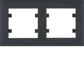 Рамка 2X горизонтальна Lumina-Intens чорна