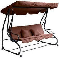 Садові гойдалки-ліжко +2 подушки Польща 7756