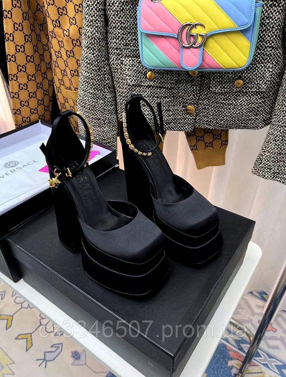 Туфли VERSACE MEDUSA AEVITAS PLATFORM PUMPS. Туфли Версаче на платформе ...
